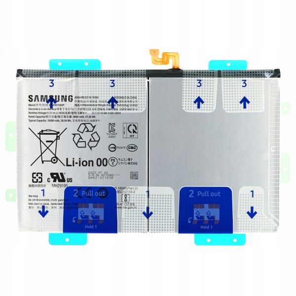 Baterie Samsung EB-BX818ABY 10090 mAh SM-X810/X816/X610/X616 Tab S9+/S9 Fe+