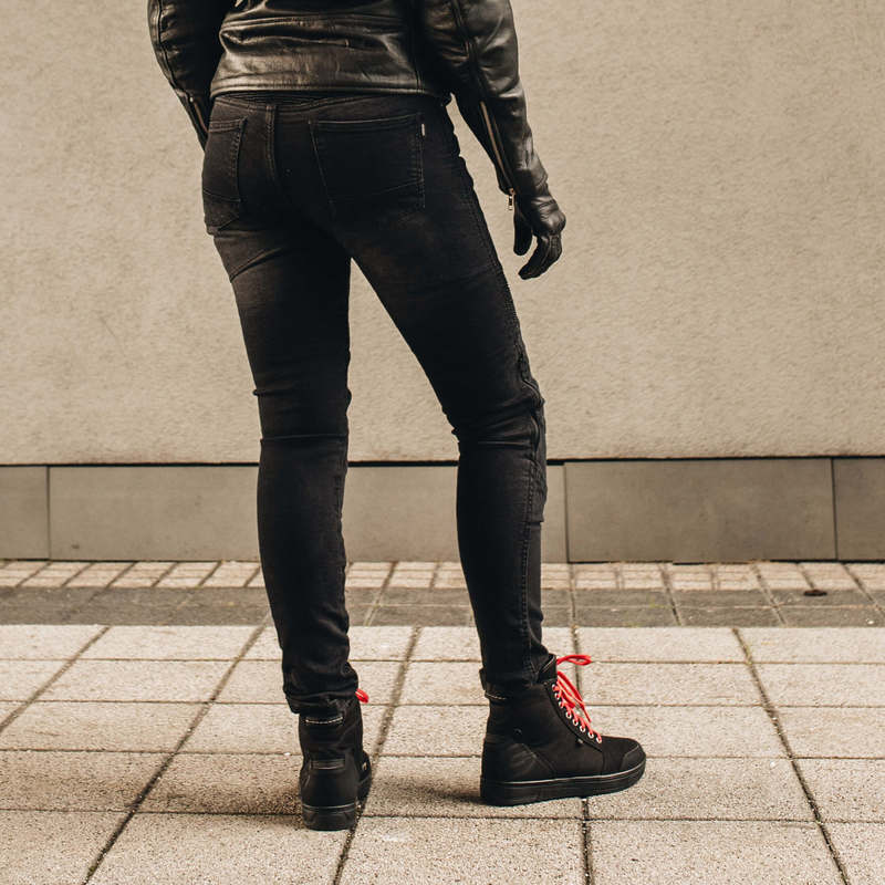 SPODNIE JEANS AGNESS II LADY WASHED BLUE W38L28 Materiał jeans