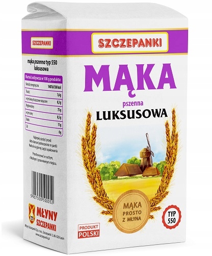 (DP) MĄKA 1kg luksusowa TYP 550