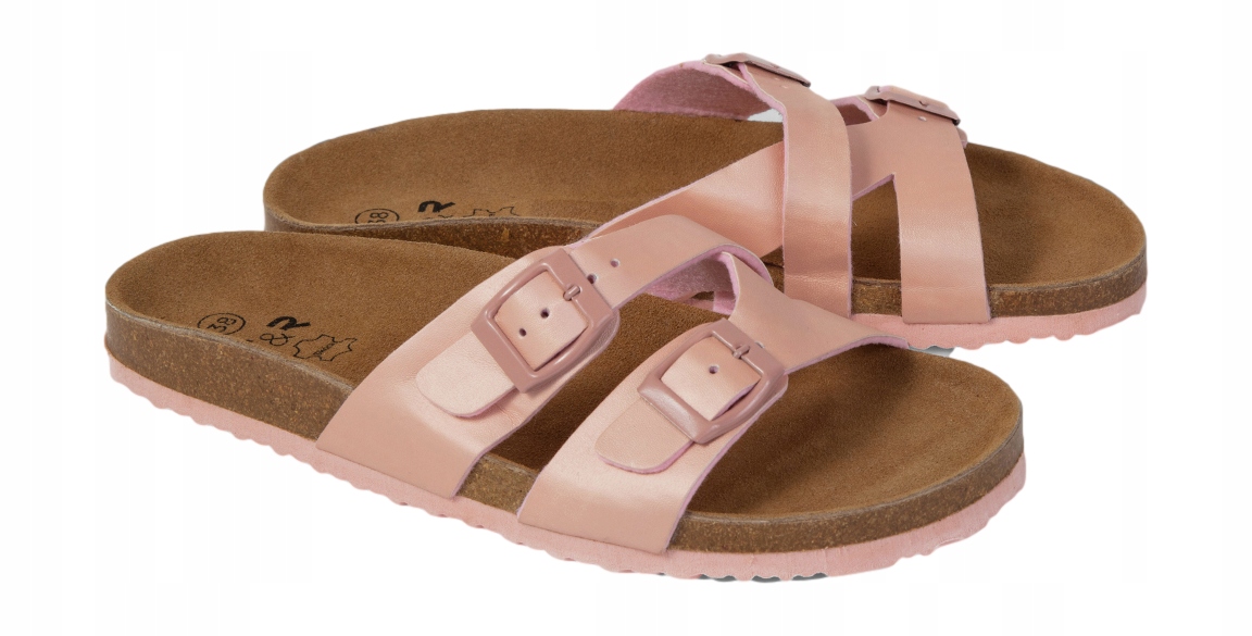 

Buty Klapki Damskie lekkie korkowe Róż *36