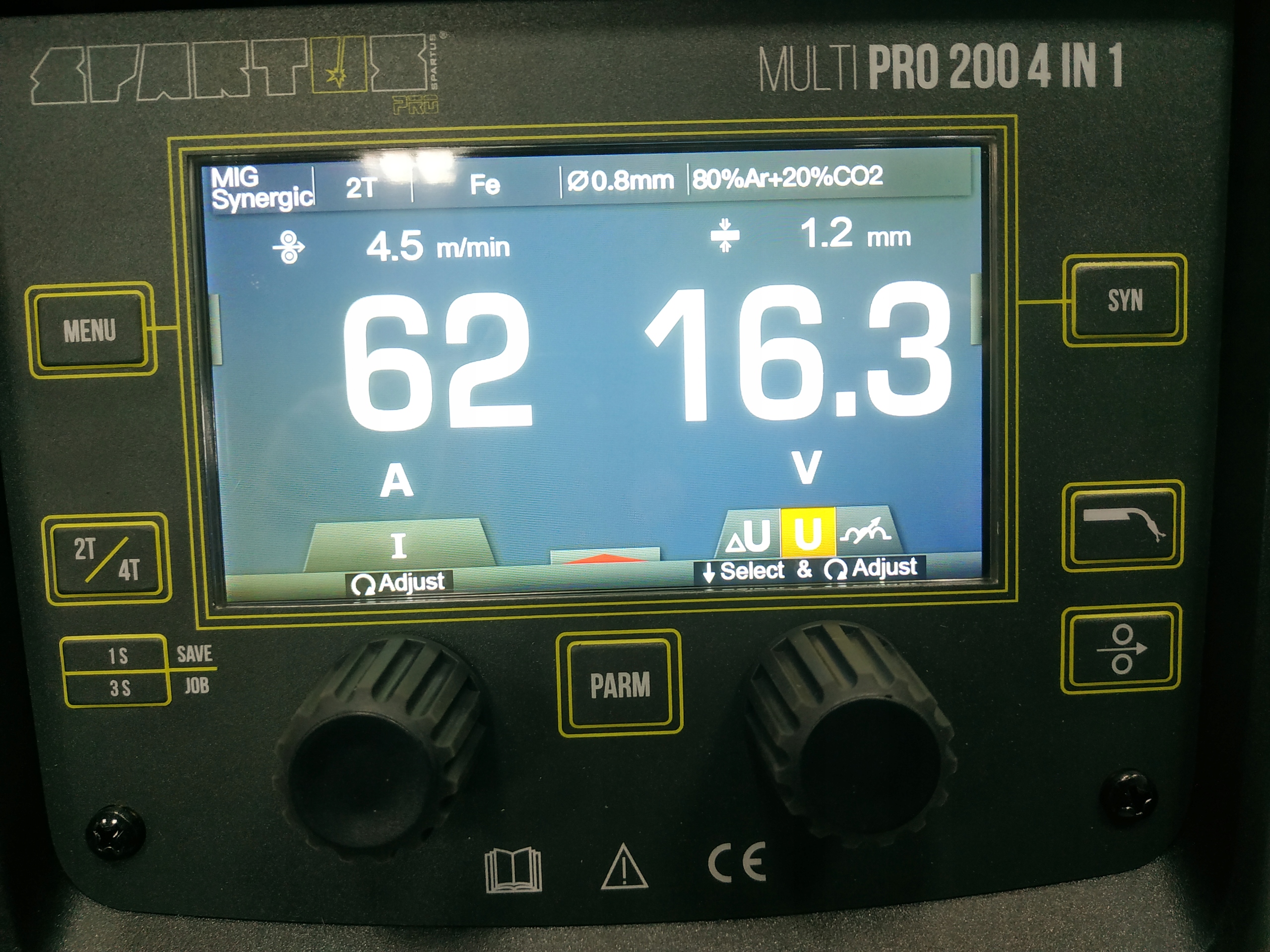 SPAWARKA SPARTUS MIG MULTI PRO 200 4w1 TIG Rodzaj inny