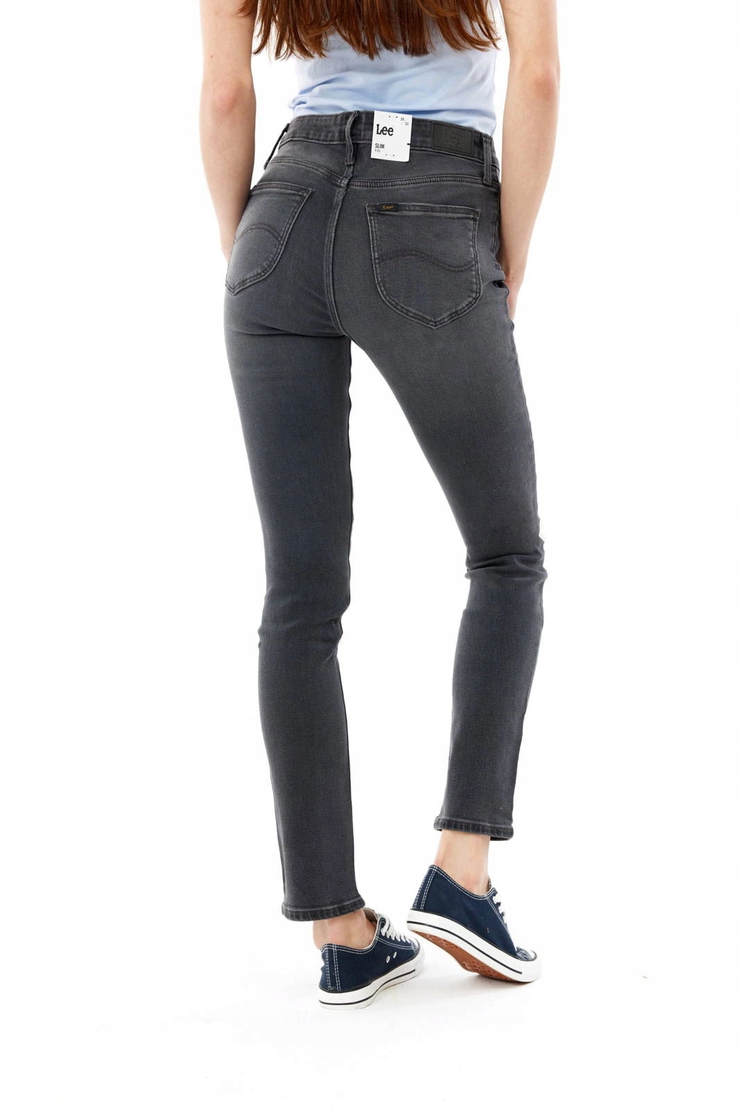 Dámské slim džínové kalhoty Lee Elly Slim Black Flow L305CPRW 28/33