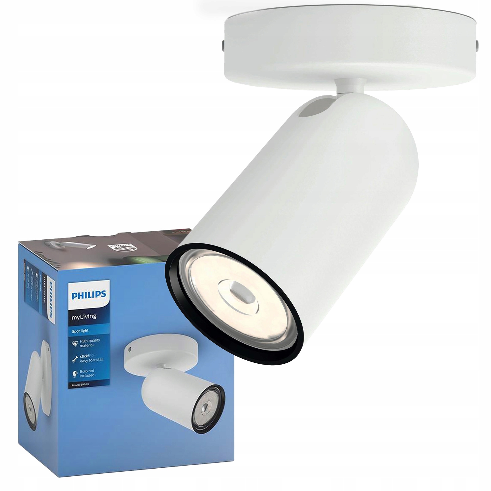 Nástěnná nástěnná lampa GU10 Bílá Pongee Philips