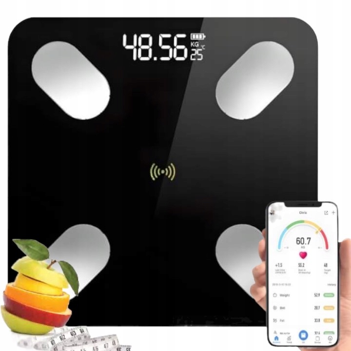 

Waga Łazienkowa Elektroniczna Smart Z Bluetooth