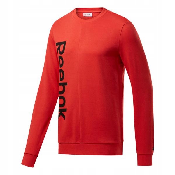 Pánská mikina Reebok FK6129 Te Linear Logo Crew Červená S