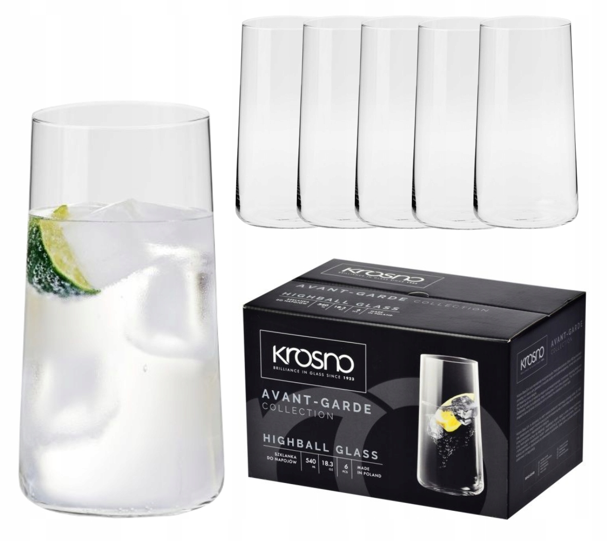 

Szklanki Long Drink 540ml Avant-garde Krosno