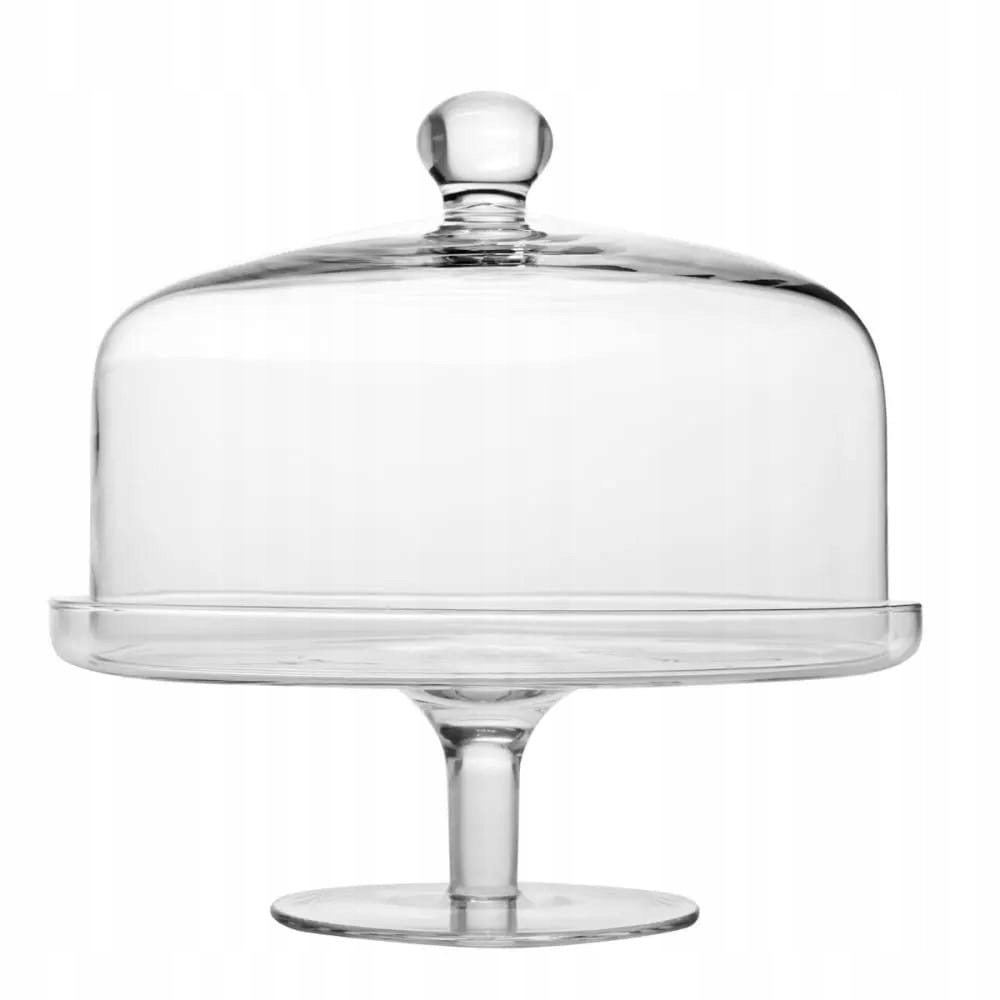 

Patera z kloszem Glamour Krosno 31cm na nodze duża