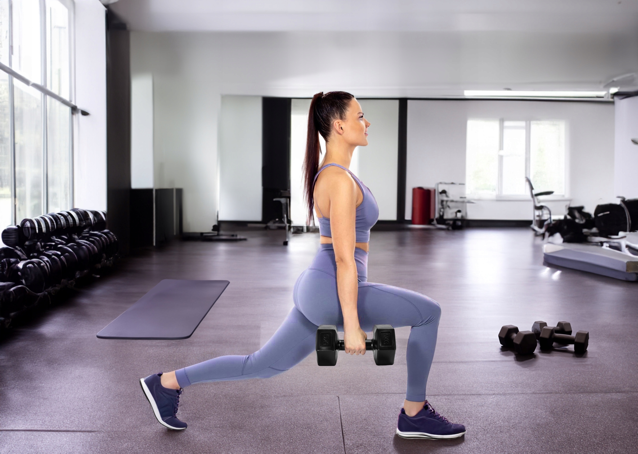 ZESTAW HANTLI HANTELKÓW CIĘŻARKI BITUMICZNE DO ĆWICZEŃ FITNESS HANTLE 2x5kg Marka Gockowiak