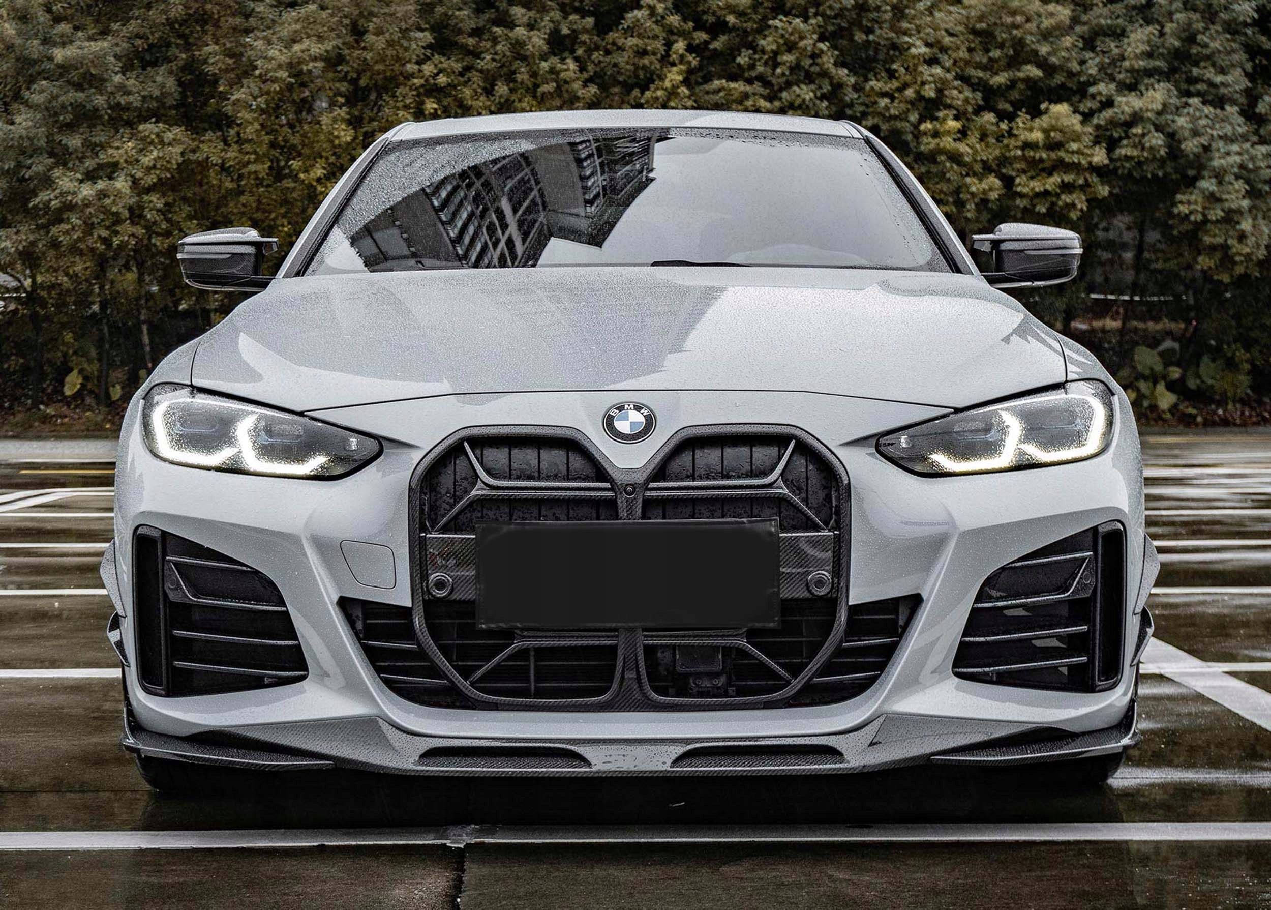 Karbonowa Atrapa Nerki Grill BMW G26 CSL Style Bez Radaru Jakość części (zgodnie z GVO) P - zamiennik o jakości porównywalnej do oryginału