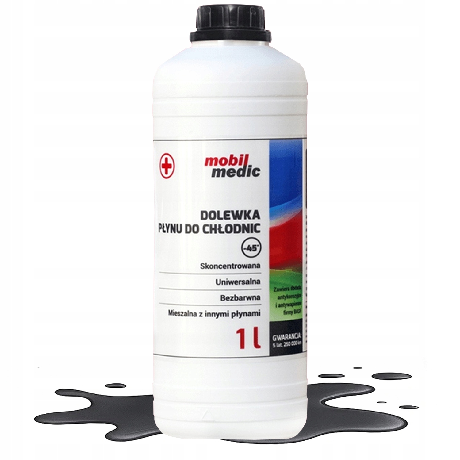 Dolewka Płynu Do Chłodnic Mobil Medic Uniwersalna Bezbarwna 1L