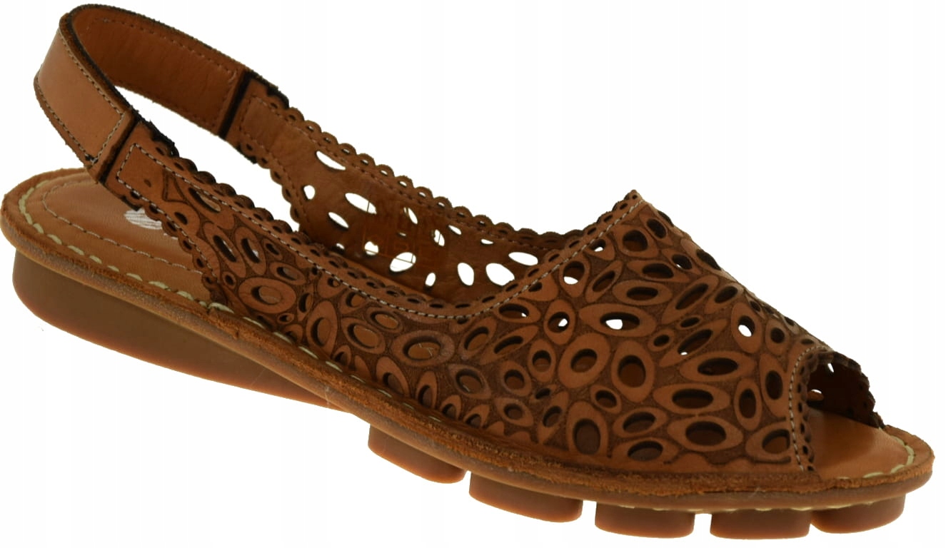 SANDAŁY DAMSKIE VACARRO 0231 BRĄZOWE TRENDY NA LATO WYGODA NOWOŚĆ HIT R.39