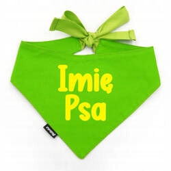 Levně Nákrčník se jménem Psa Psiakrew Green Yellow S