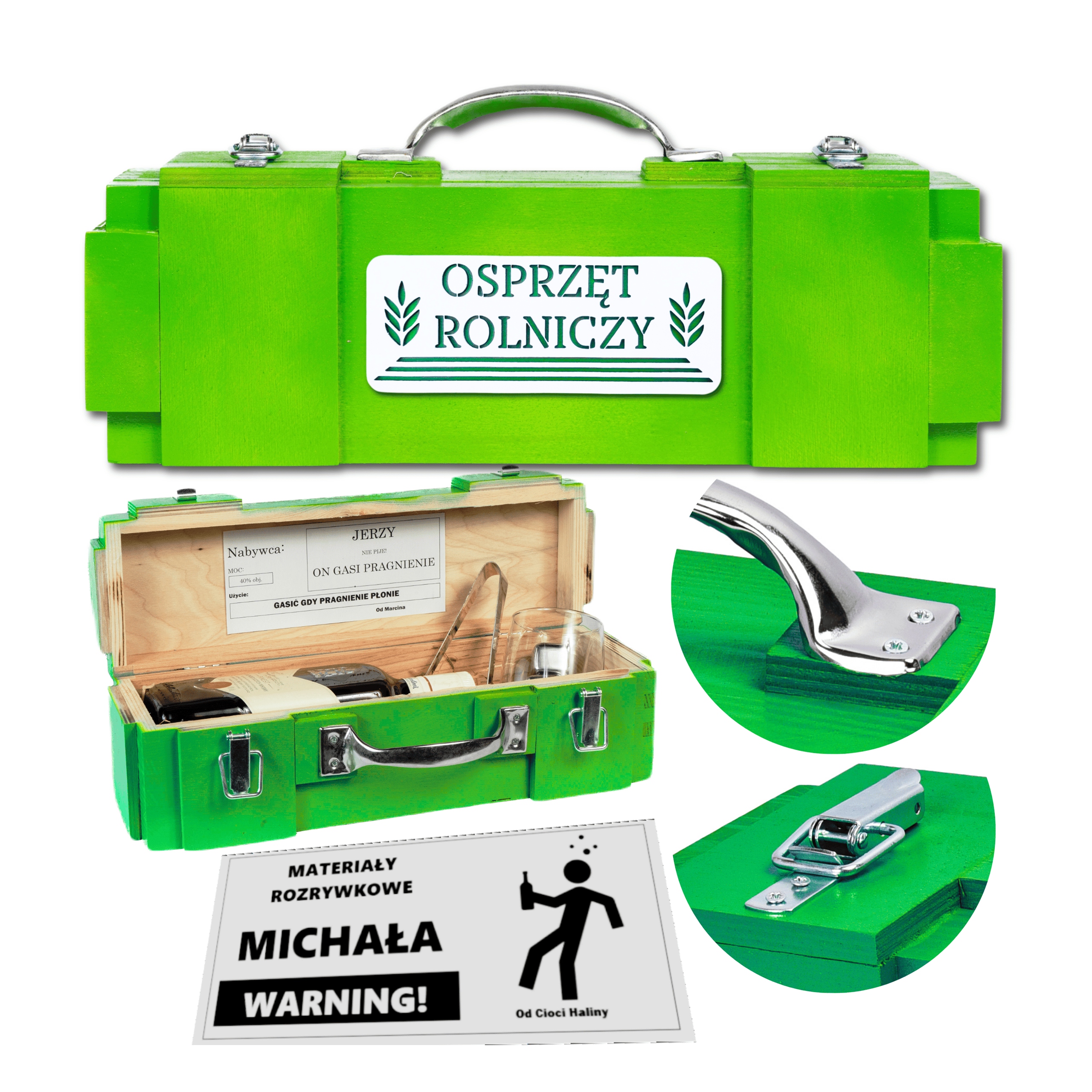 Dárek pro Farmáře k 18-99. narozeninám Krabička na alkohol věnování Dřevo