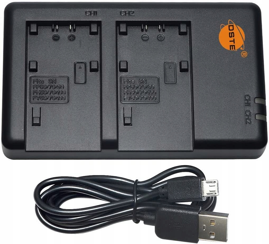 Dvojitá Usb nabíječka pro baterie Sony Np-fp Np-fh Np-fv 8.4V 1A