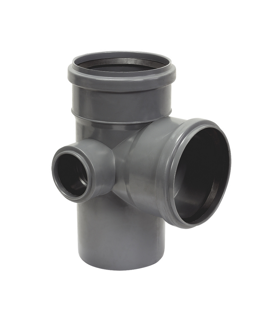 

Czwórnik kanalizacyjny narożny lewy Pcv 110/50/90°