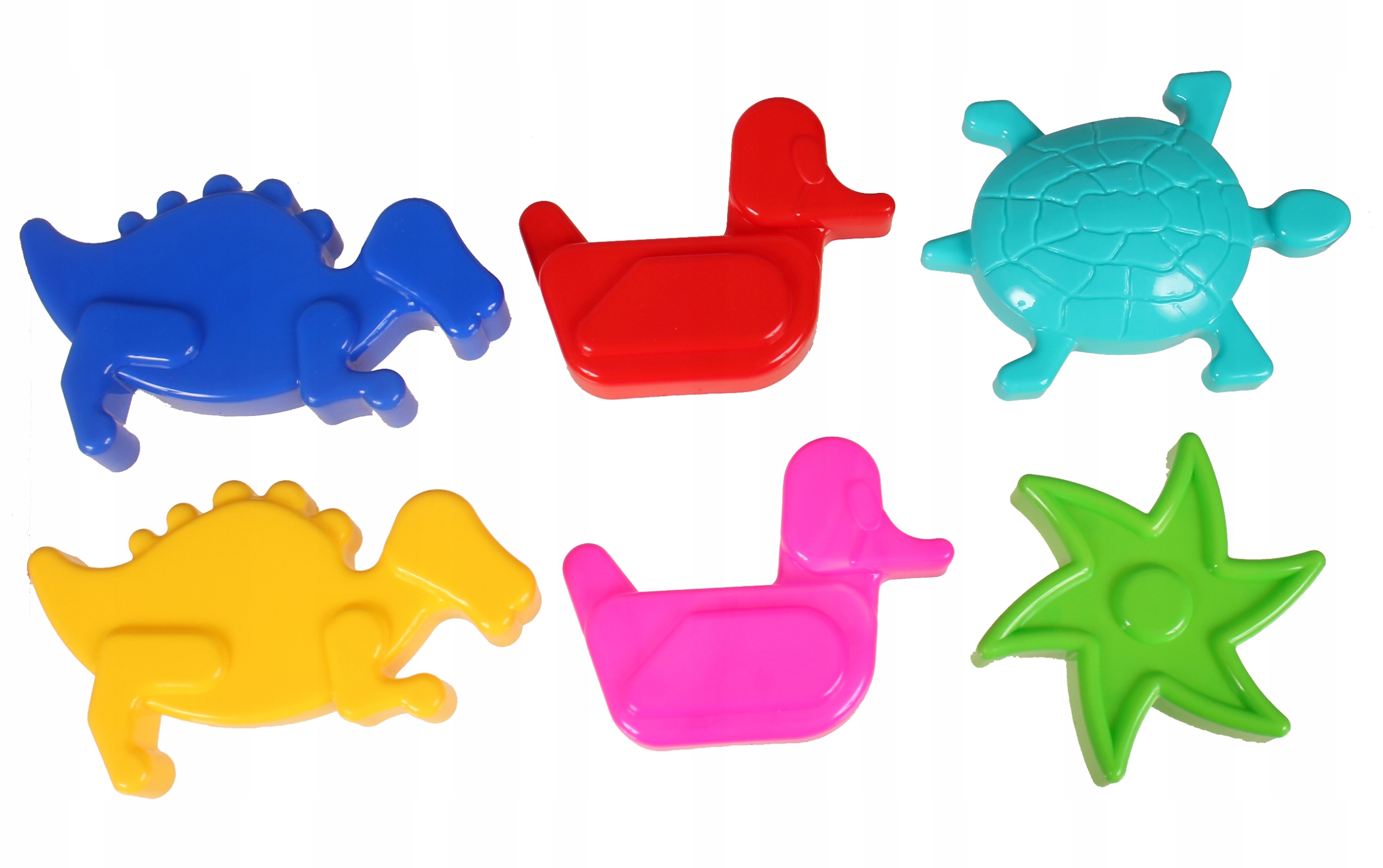 ZESTAW 6 FOREMEK DO PIASKU NA PLAŻĘ DO PIASKOWNICY DIPLO