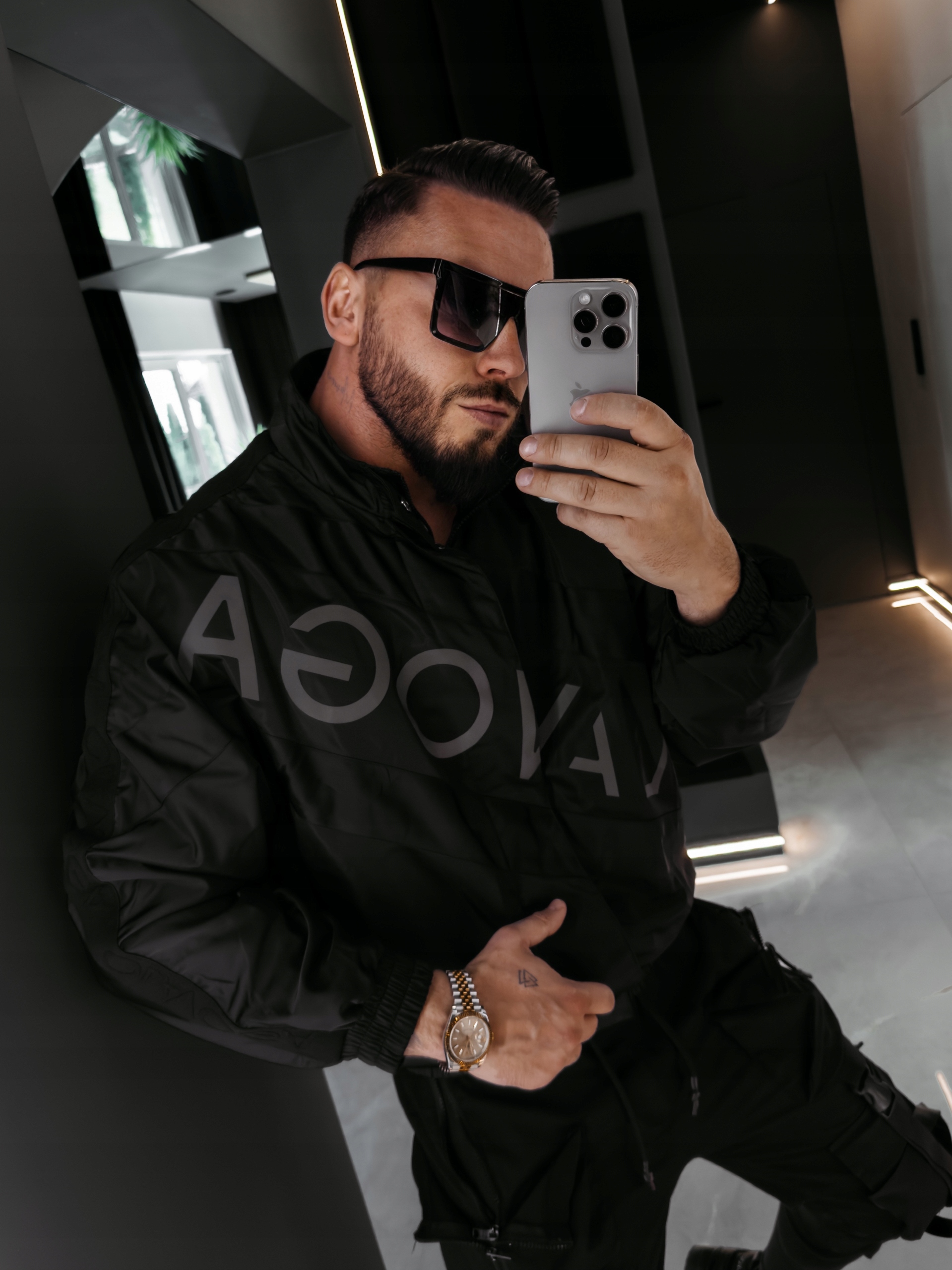 Pánská Veageová Bunda Olavoga Černá