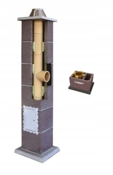 Keramický kouřový komínový systém Leier Basic 11m fi 250 komínový set +went