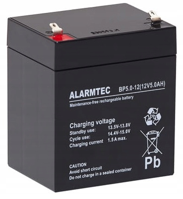 

Akumulator bateria Alarmtec Bp 12V 5Ah Alarm Ups