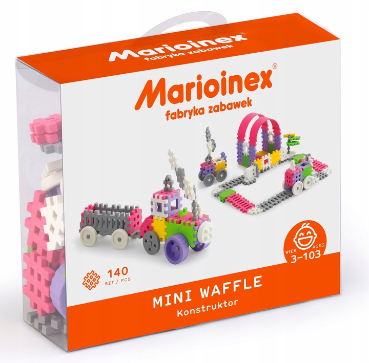 

Mini Wafle Konstruktor Dziewczynka 140 elementów
