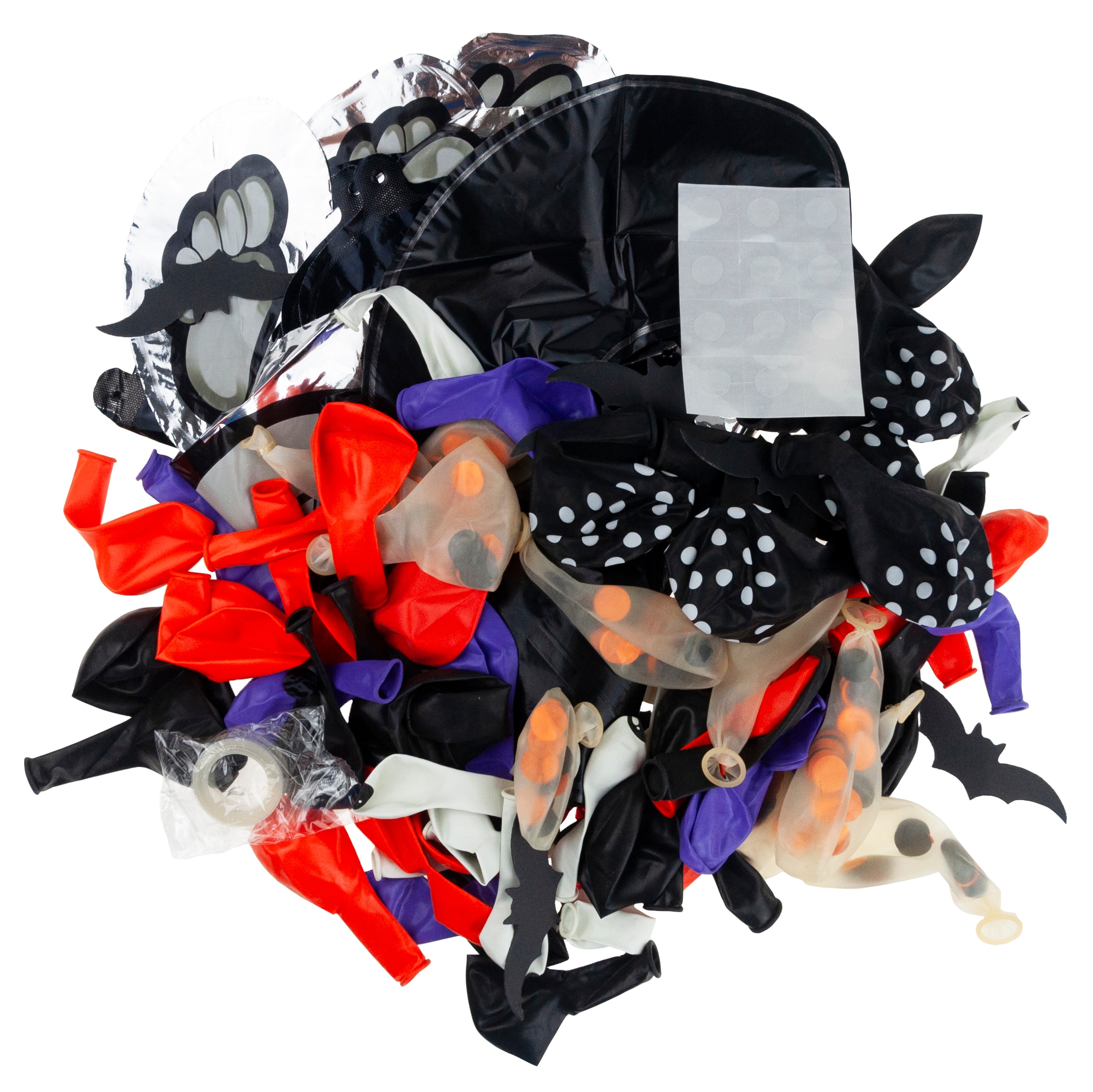 ZESTAW DEKORACJI HALLOWEEN GIRLANDA BALONY FOLIOWE LATEKSOWE NAPIS KOŚCIOTR EAN (GTIN) 5900291751030