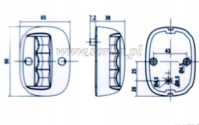Lampa nawigacyjna c. czerwona+zielona LED do łodzi EAN (GTIN) 5204980719685