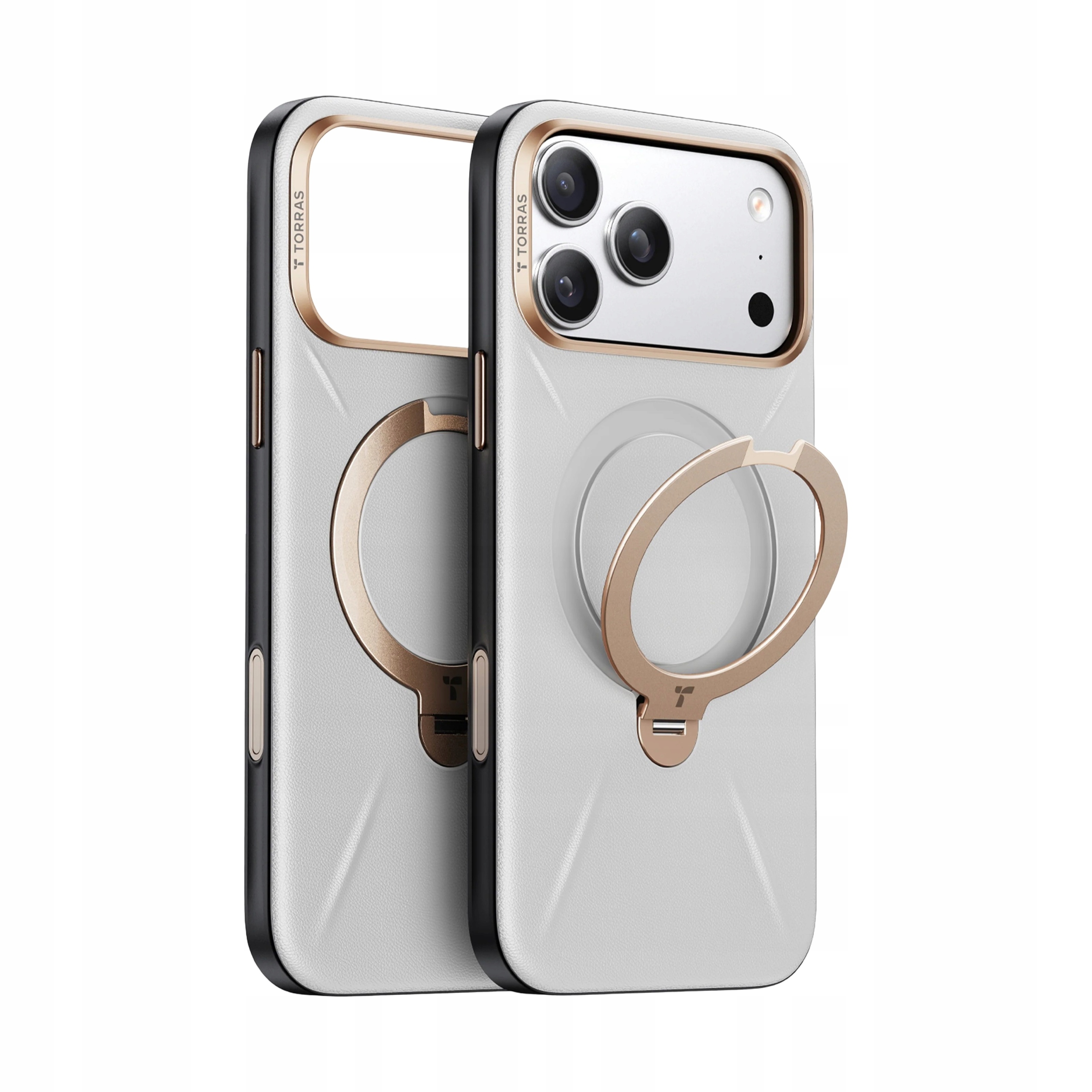 Etui do iPhone 17 Pro Max Torras Ostand Q3 VegSkin z MagSafe Skóra Wegańska