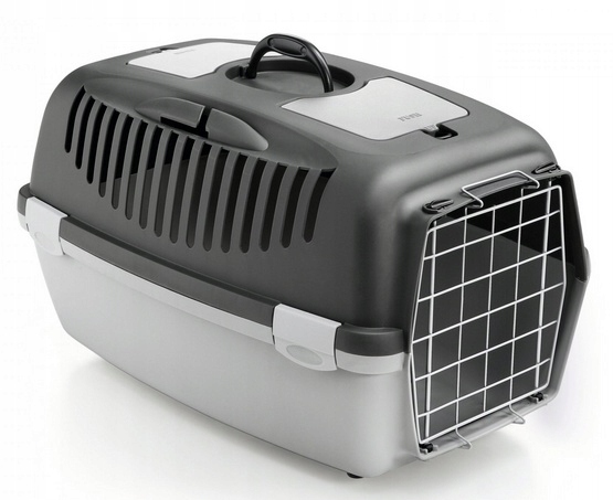 Přepravka pro psa nebo kočku Stefanplast Gulliver 2 kovové dveře šedá