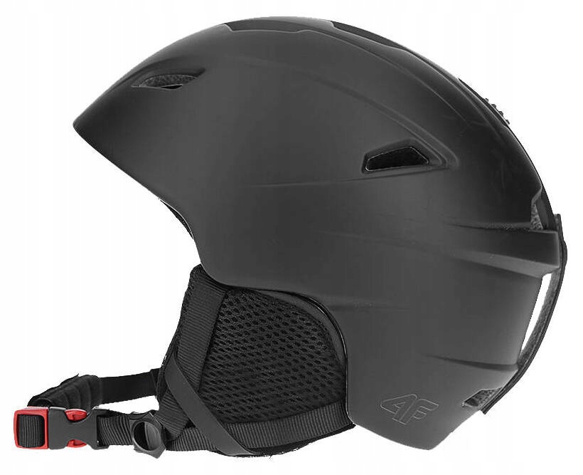 Lyžařská přilba 4F s nastavitelným obvodem U089, lehká, černá, Xs/s