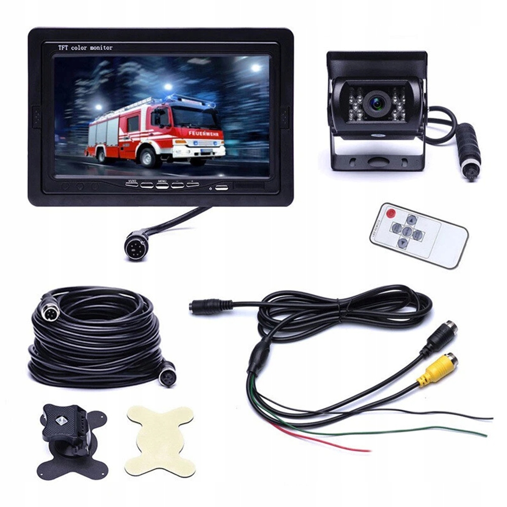 Couvací Kamera Monitor 7palcový Tft LCD Bus 10 m 12V/24V Držák