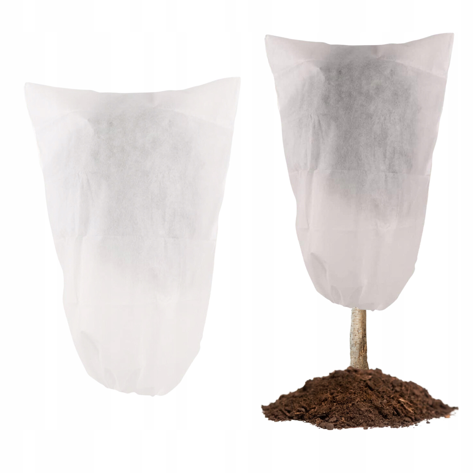 AGROWŁÓKNINA KAPTUR OCHRONNY ZIMOWY BIAŁY NA ROŚLINY WOREK 80x120cm 50g