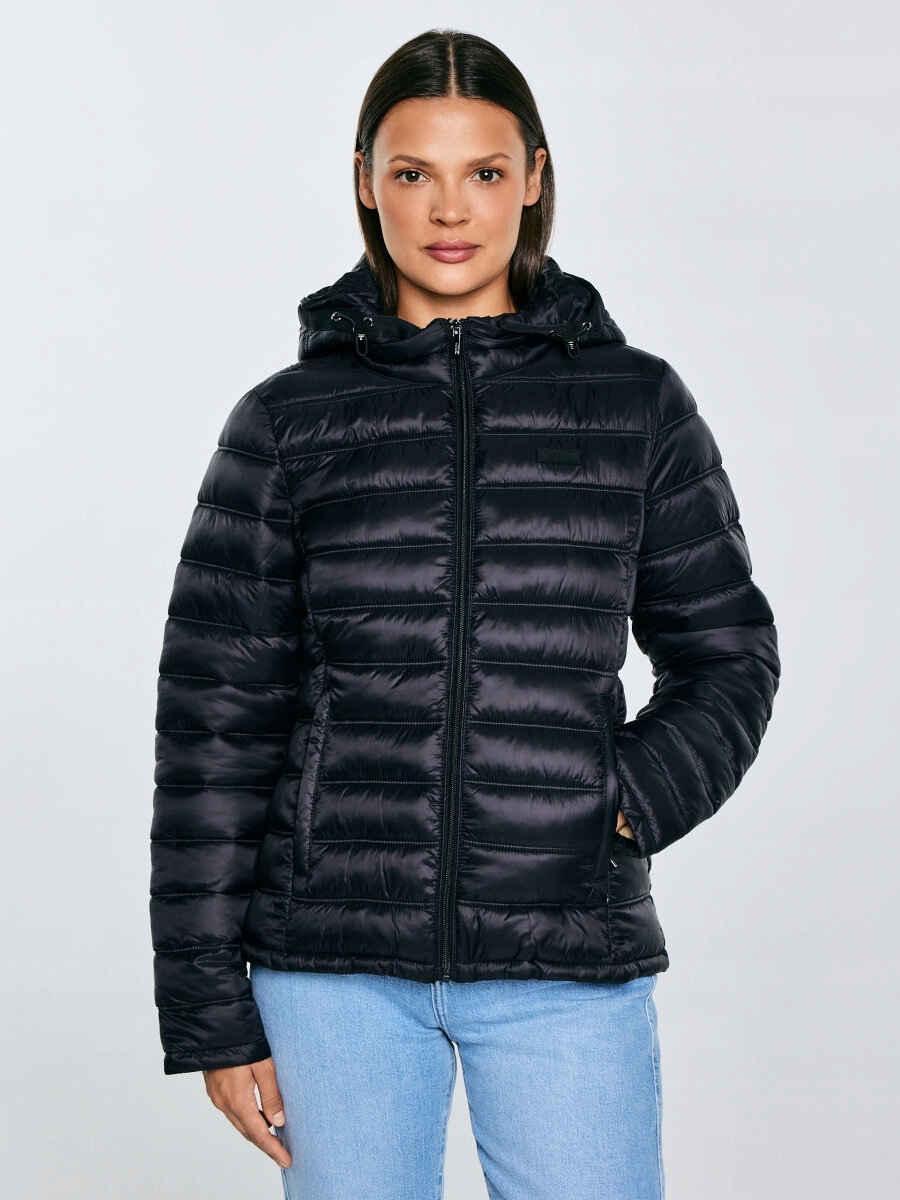 Big Star Dámská prošívaná bunda černá Azeala23 906 XL