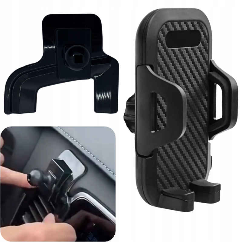 Adapter Do Uchwytu Na Telefon Volvo XC 90 2015-2023 Uchwyt Carbon