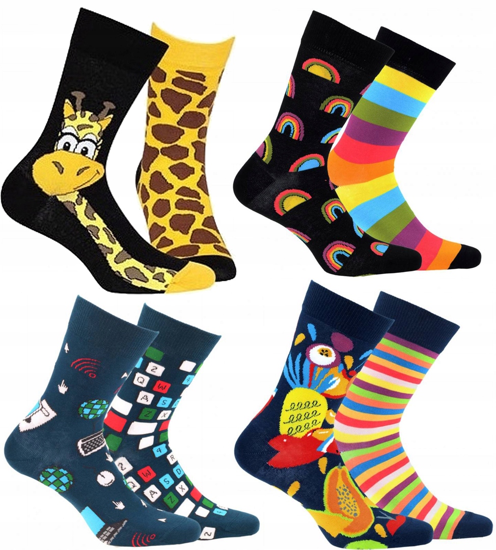 

4X Wola Funky Skarpety MIX Wzorów 43-46