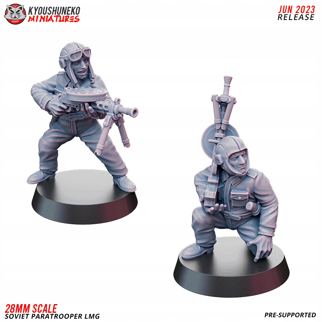 LMG Soviet Paratrooper x2 Kyoushuneko Miniatures