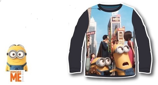 

Nowa Bluzka Długi licencja MINIONKI*8 - 128*grafit