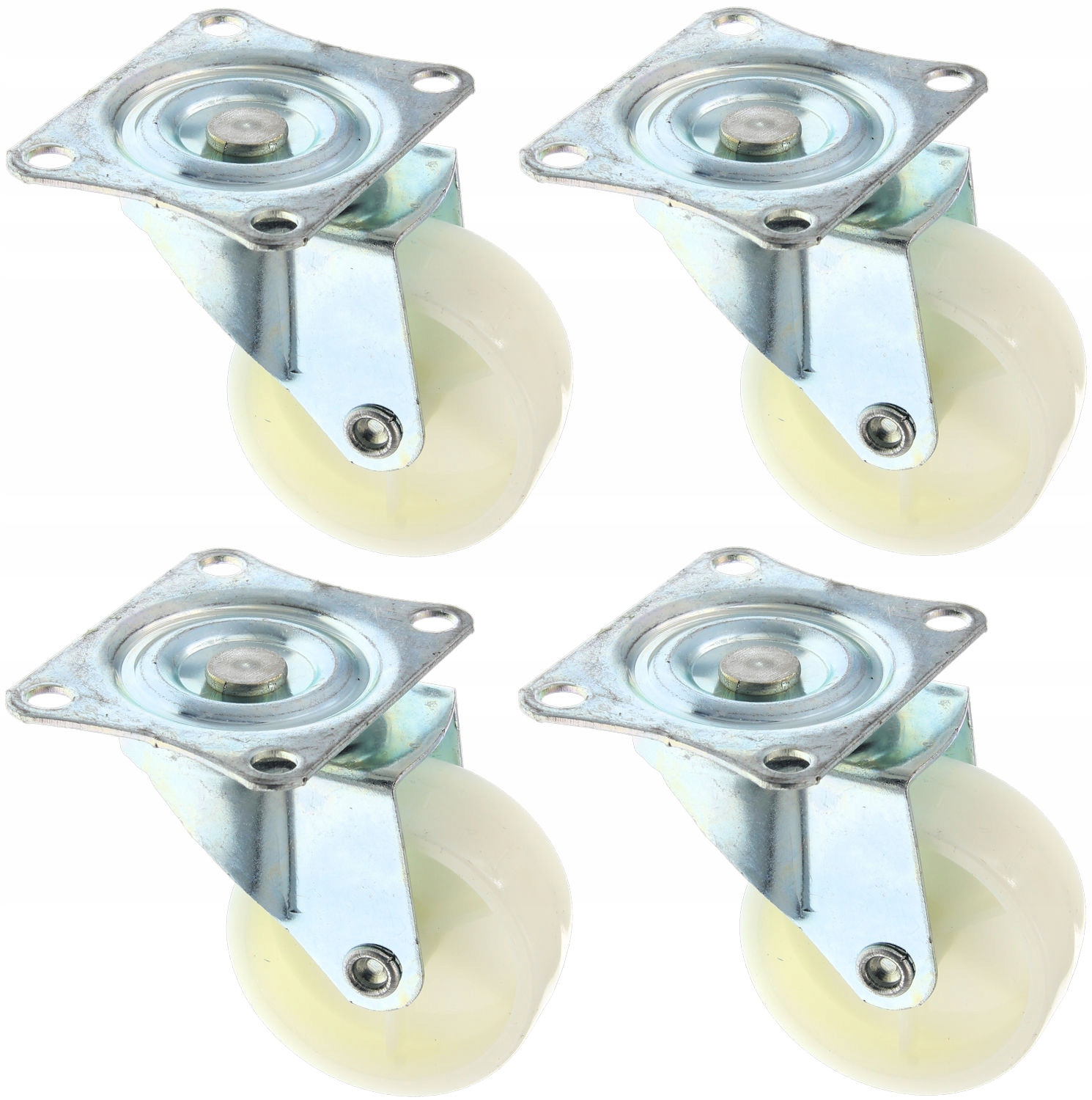 

4x Koło Metalowe Plastikowe Skrętne 46mm Obrotowe