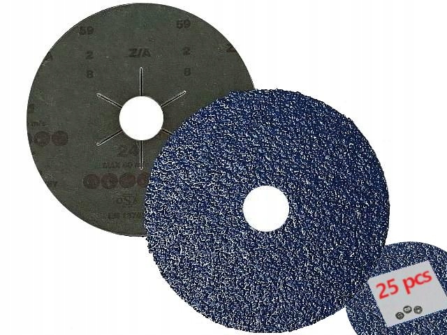

Krążek Fibrowy Dysk Fibra Cyrkon 125mm P 24 x25szt