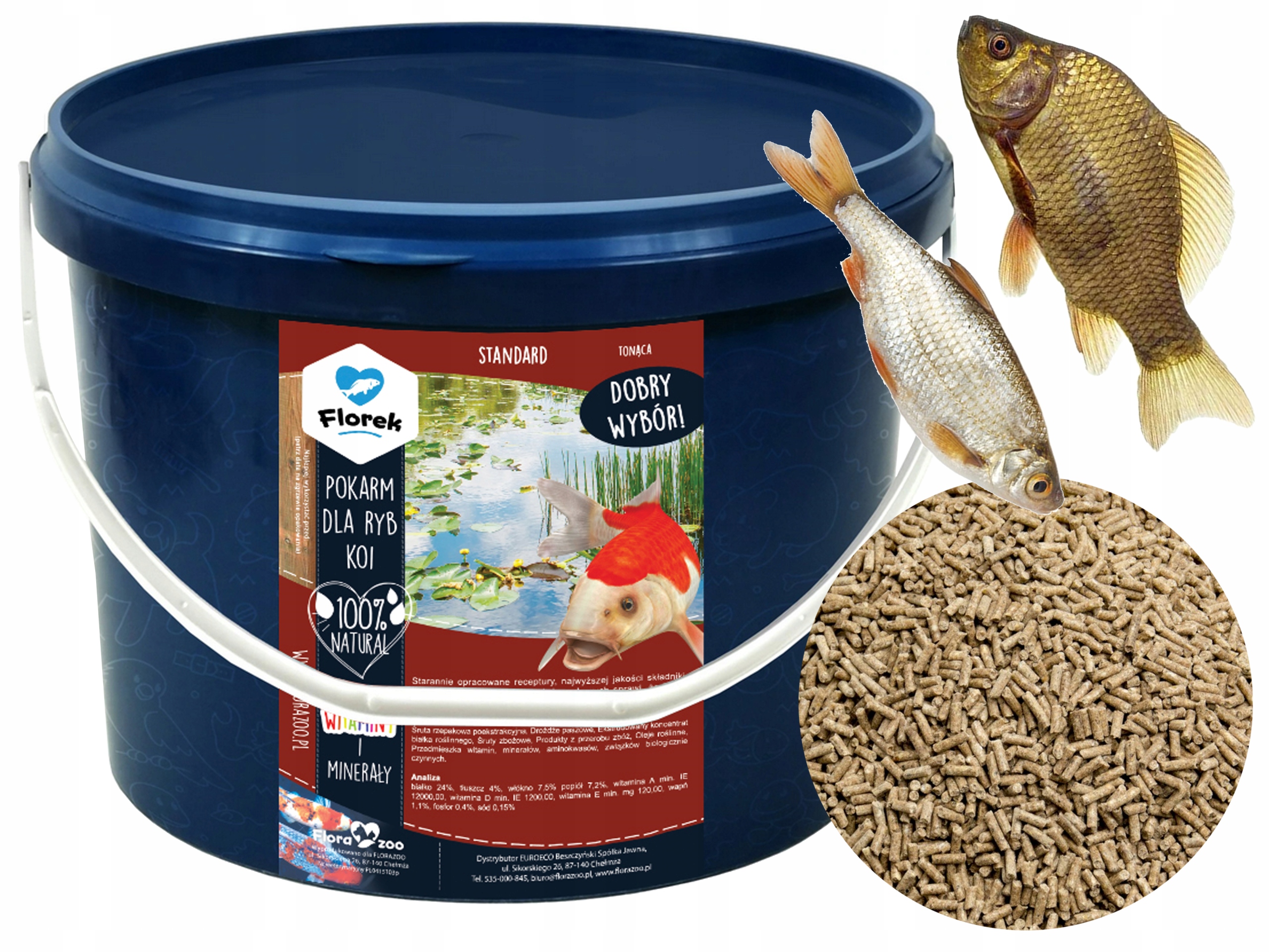 

Pasza Karma Pokarm Granulat Dla Ryb Karpi Karasi