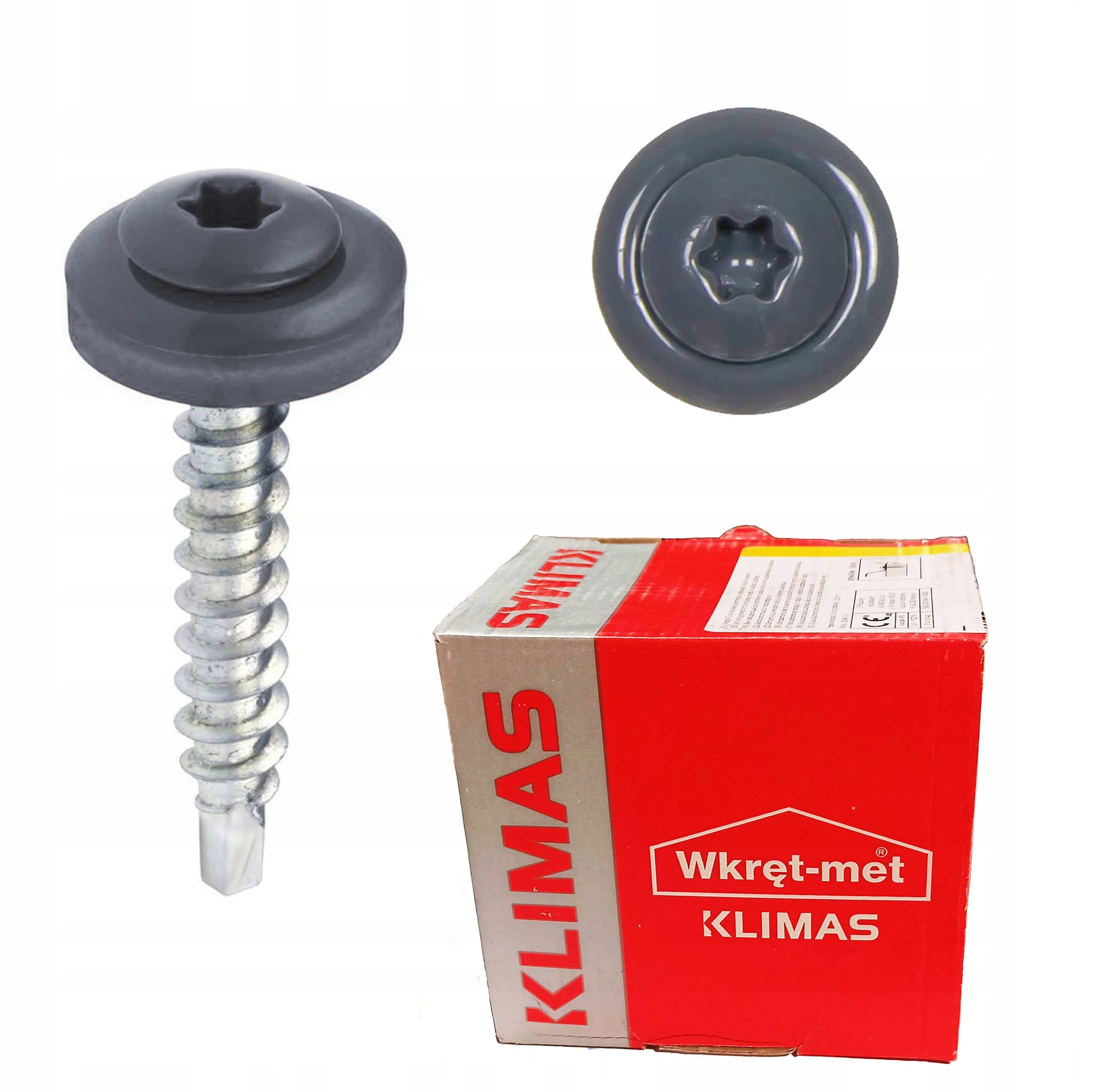 Farmářské Vruty Do Dřeva Torx 4,8 x 35 Ral 7024 250 Ks Wdd Klimas