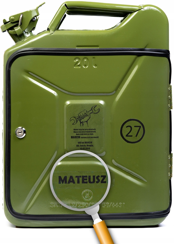 

Dodatkowa naklejka do kanister barek