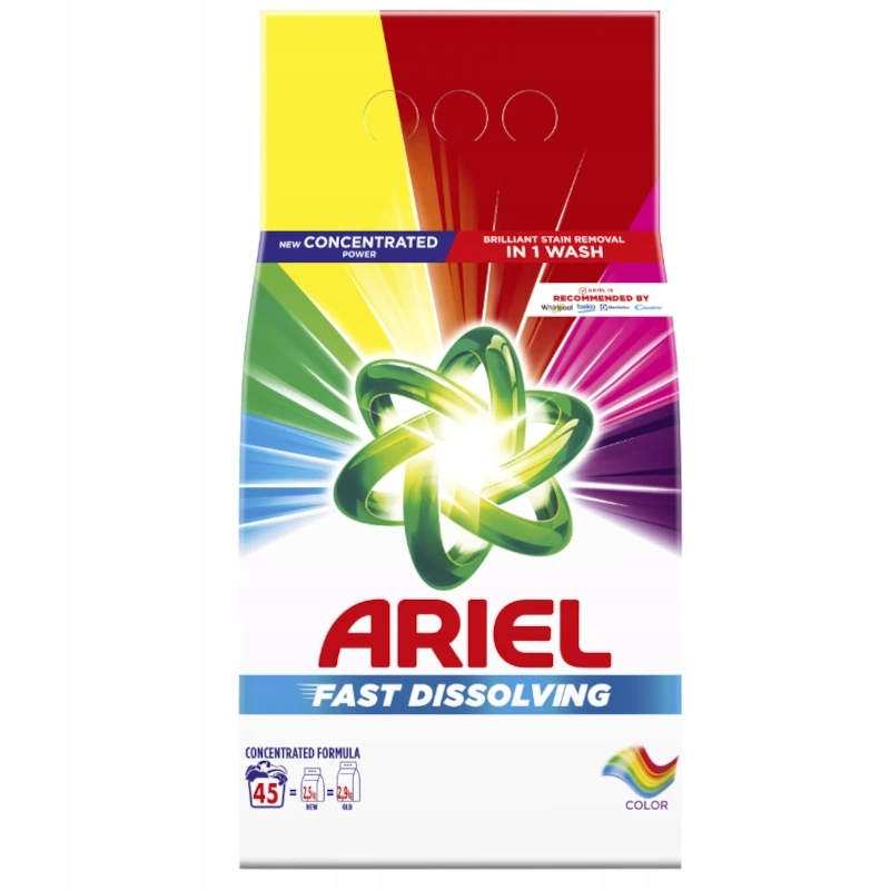 Levně Ariel Prací prášek Barva 2,475kg