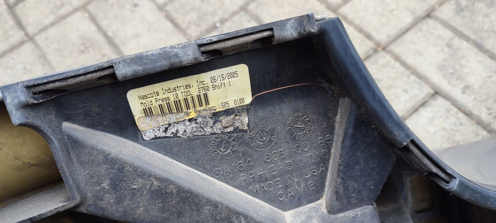 bumper rear part rear PDC Mercedes W164 ML C723