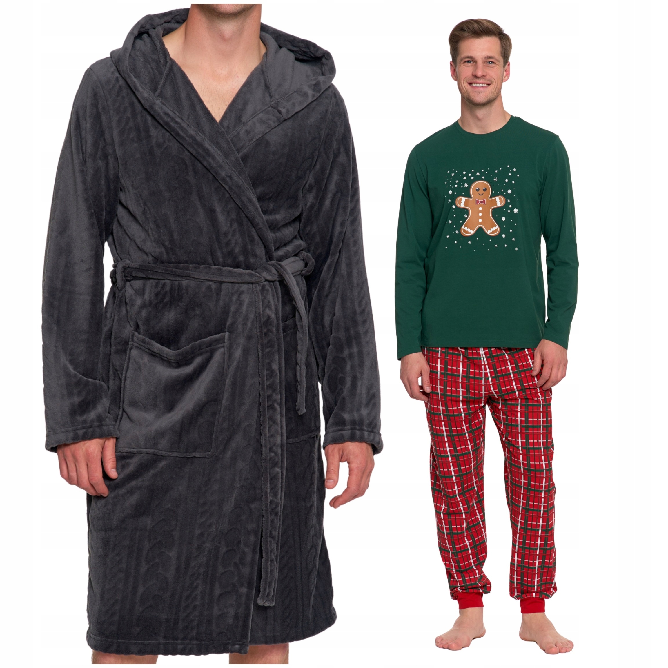 Dárková Sada Pro Muže: Župan A Pyžamo Dárek K Vánocům Moraj XL