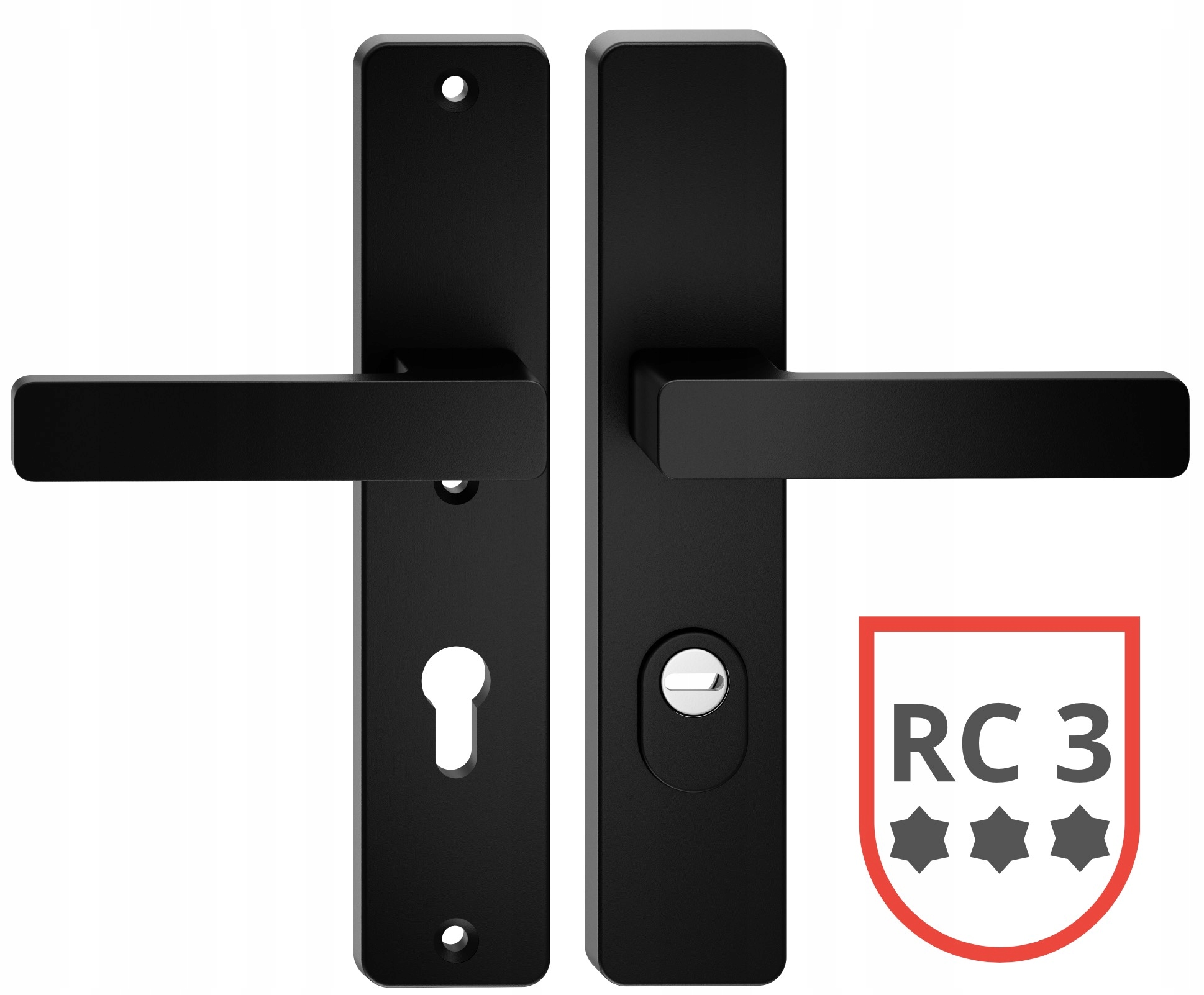 Protivlámacia kľučka RC3 Atlas Certus Čierna Mat Metal-Bud rozteč 92 mm