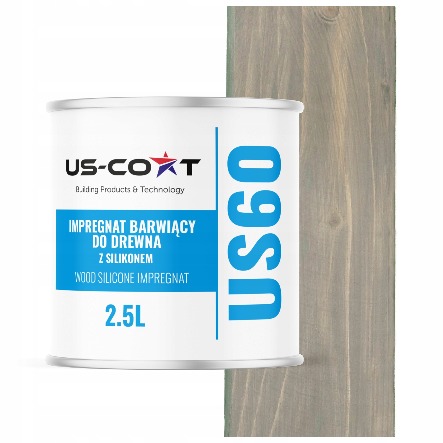 Impregnace Na Dřevo Extra Barva Se Silikonem Chron Barva Šedá Tmavá 2,5L