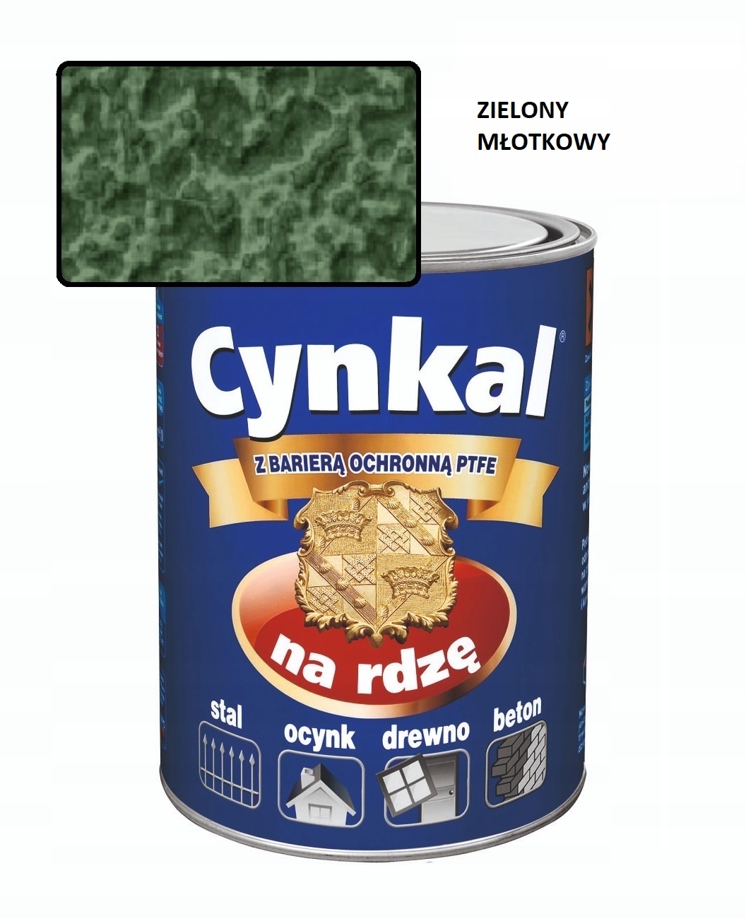 Farba uniwersalna Cynkal 2,5L Zielony Młotkowy