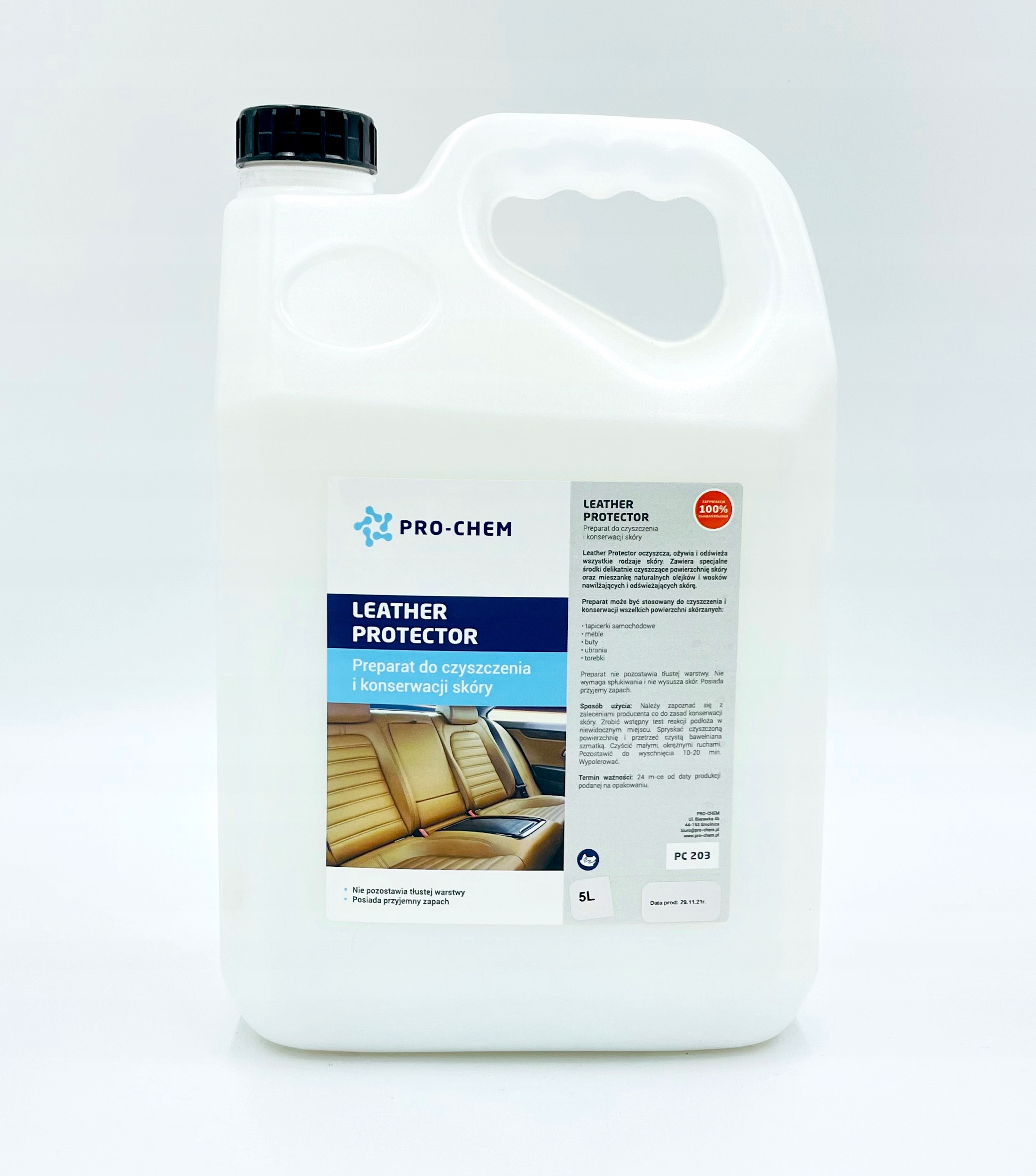 LEATHER PROTECTOR 5L do CZYSZCZENIA SKÓRY PRO-CHEM