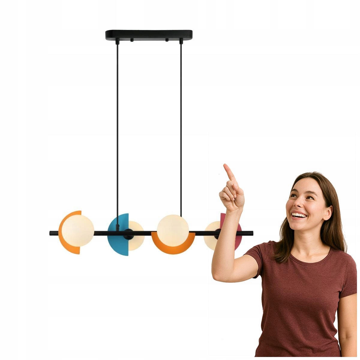 Závesná lampa Nauti PND-37482-4-MLTI Italux