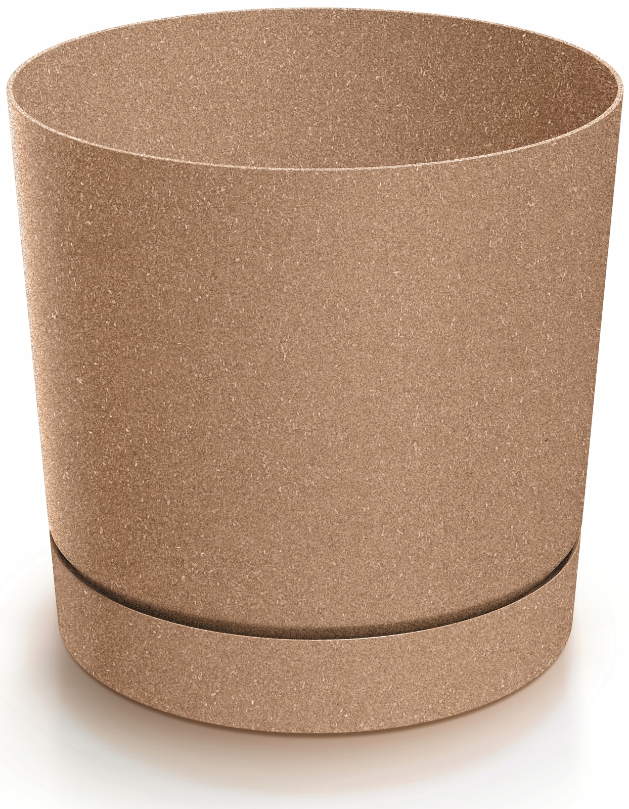 

Doniczka z podstawką Tubo śr.15CM Naturalne Drewno
